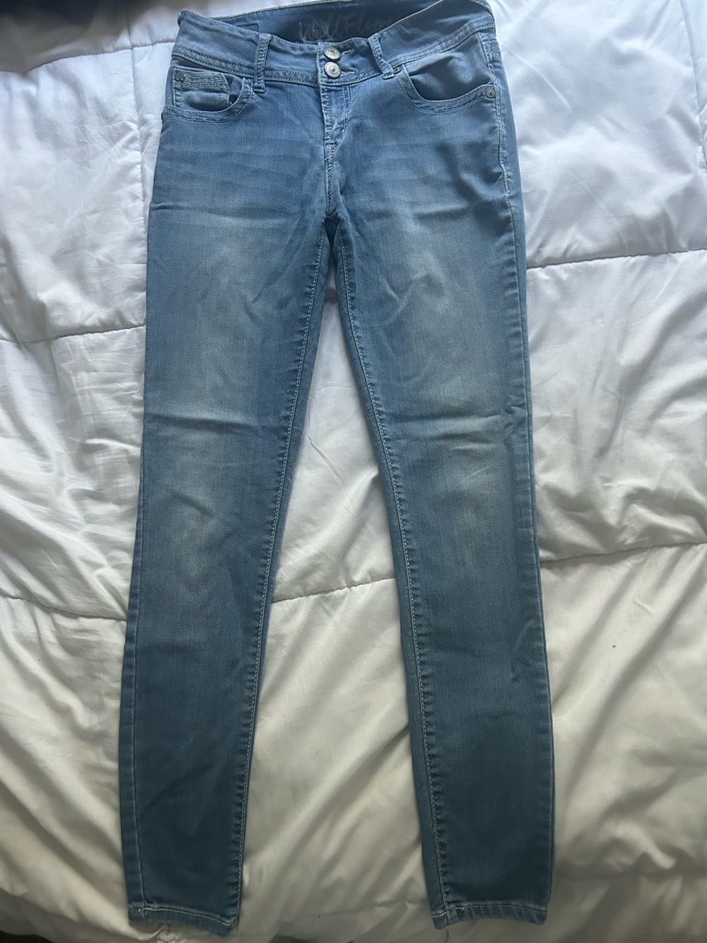 Light Blue Y2K Women’s Skinny Jeans